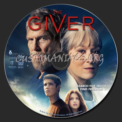 The Giver dvd label