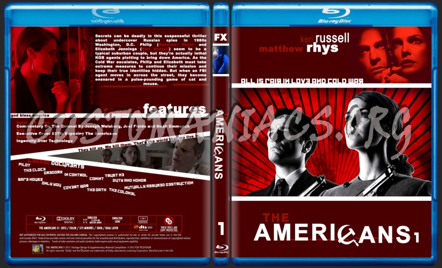 The Americans Season 1 blu-ray cover