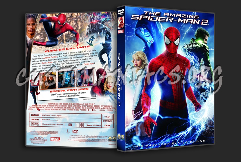 The Amazing Spider-Man 2 dvd cover