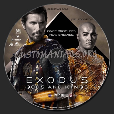 Exodus: Gods And Kings dvd label