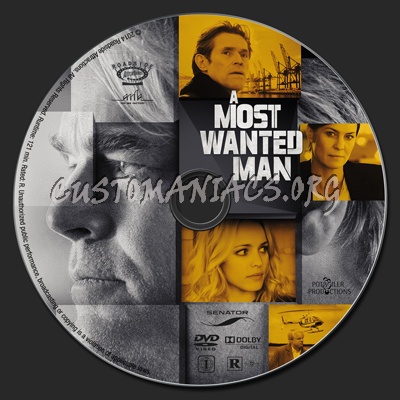 A Most Wanted Man dvd label