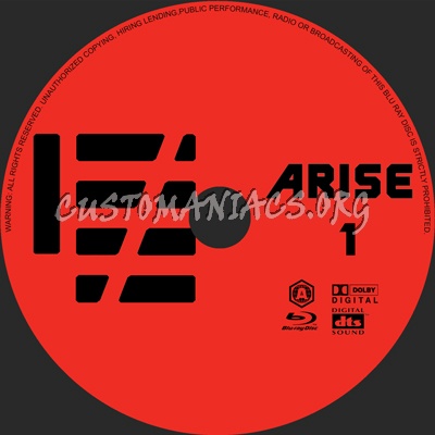 Ghost In The Shell Arise Vol 1 3 Blu Ray Label Dvd Covers Labels By Customaniacs Id Free Download Highres Blu Ray Label