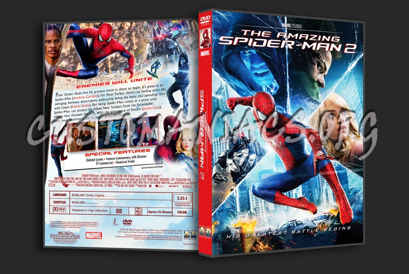 The Amazing Spider-Man 2 dvd cover