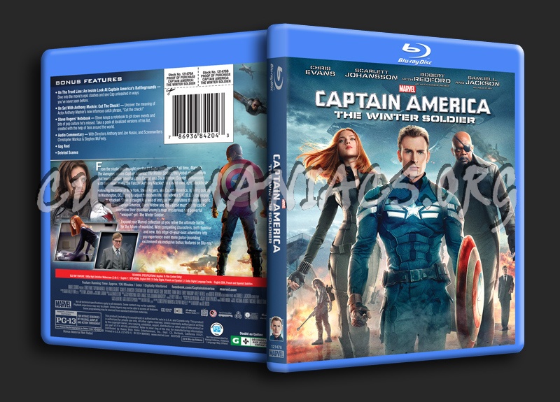 Captain America The Winter Soldier blu-ray cover