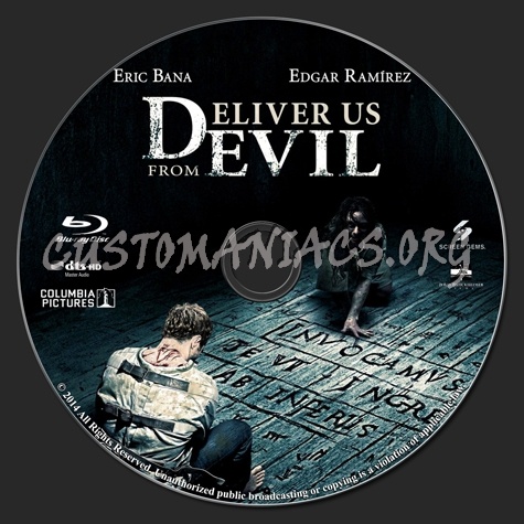 Deliver Us From Evil blu-ray label