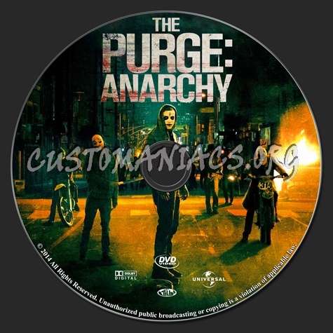 The Purge: Anarchy dvd label