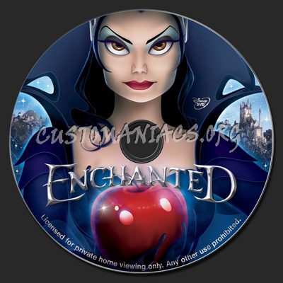 Enchanted dvd label