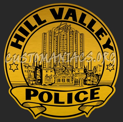 Back to the Future II Hill Valley Police Car Decal 