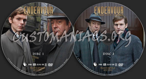 Endeavour - Series 2 dvd label