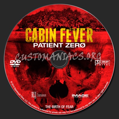 Cabin Fever: Patient Zero dvd label