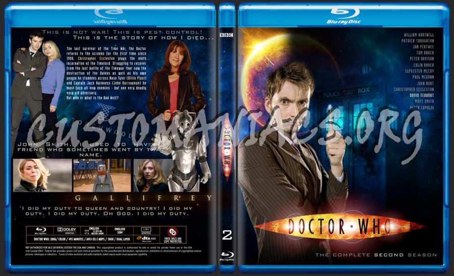 Doctor Who Season 2 blu-ray cover