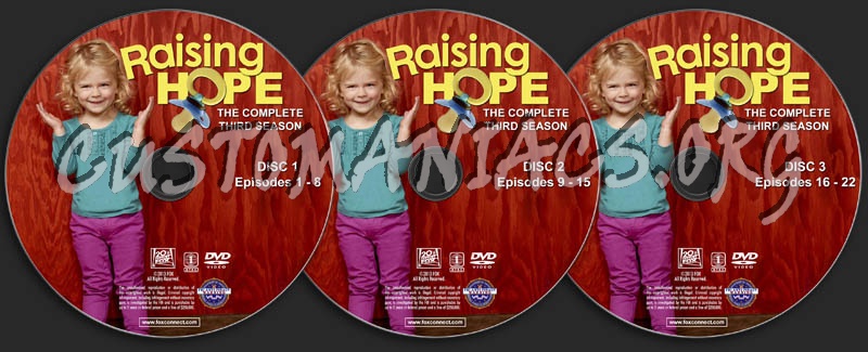 Raising Hope - Season 3 dvd label