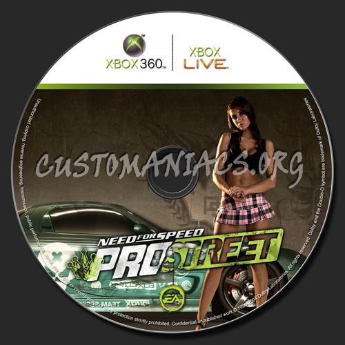 Need For Speed - Pro Street dvd label