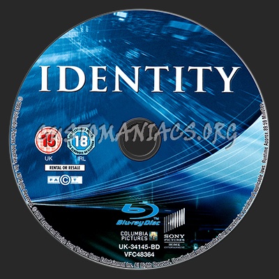 Identity blu-ray label