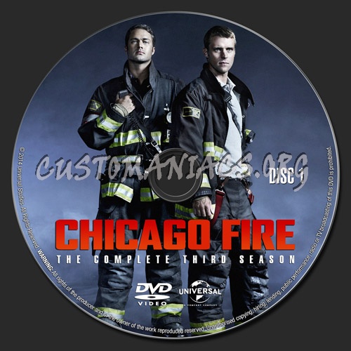 Chicago Fire Season 3 dvd label