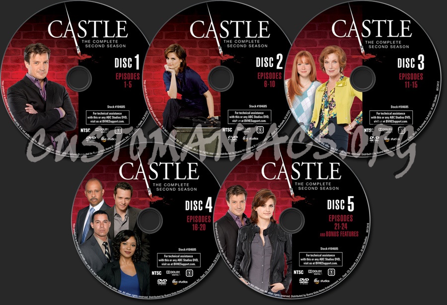 Castle Season 2 dvd label