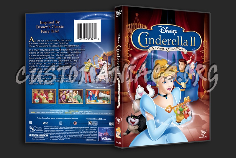 Cinderella II Dreams Come True dvd cover
