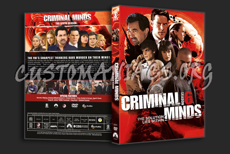 Criminal Minds Season 6 dvd cover
