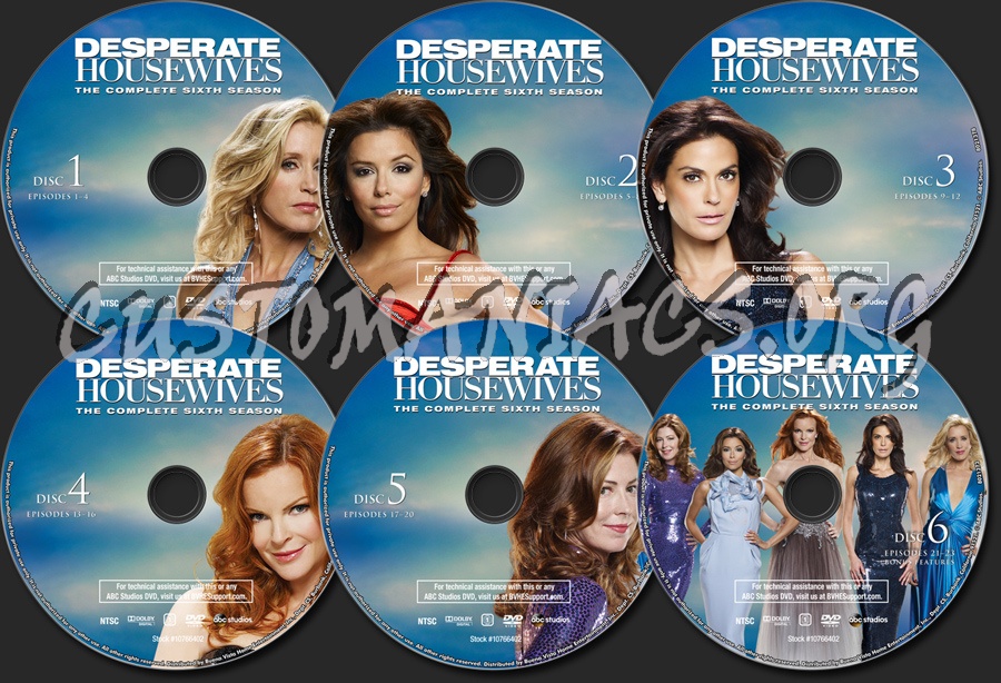 Desperate Housewives Season 6 dvd label