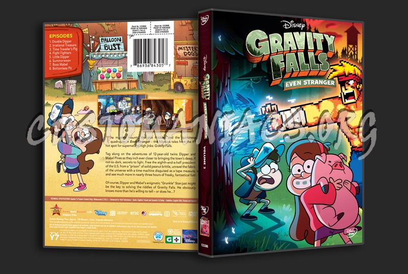 Gravity Falls Even Stranger Volume 2 dvd cover