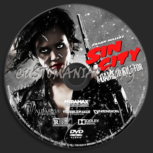 Sin City: A Dame to Kill For dvd label