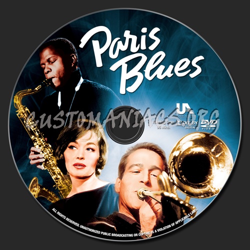 Paris Blues dvd label
