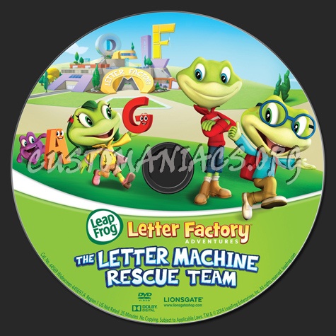 Leap Frog The Letter Machine Rescue Team dvd label