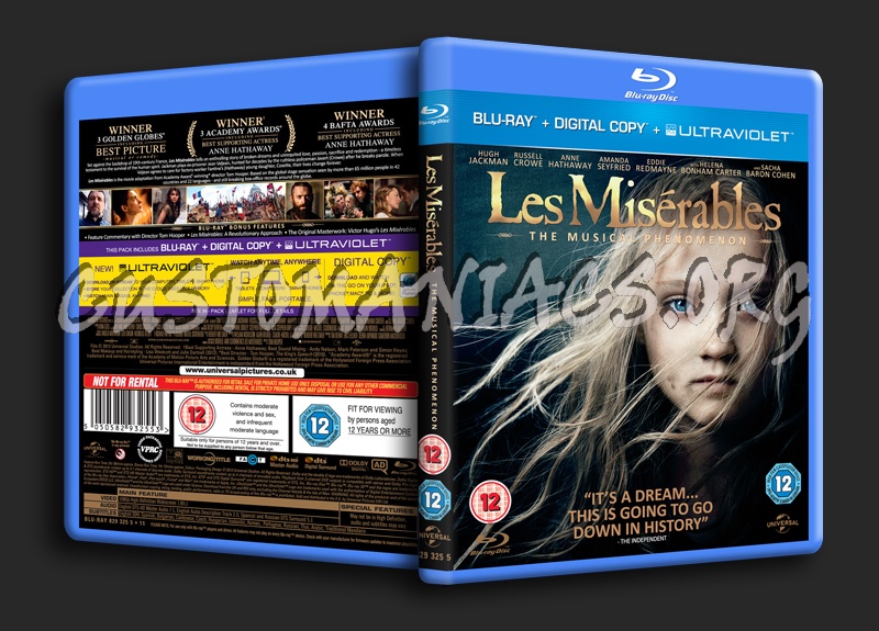 Les Miserables blu-ray cover