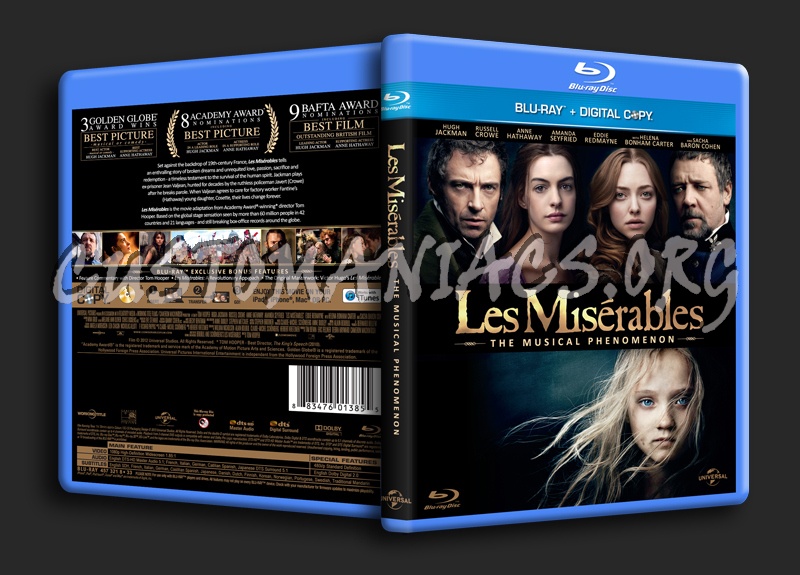Les Miserables blu-ray cover