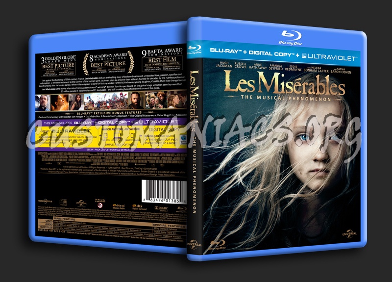 Les Miserables blu-ray cover