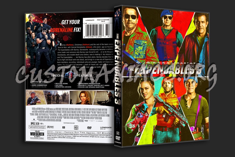 The Expendables 3 dvd cover