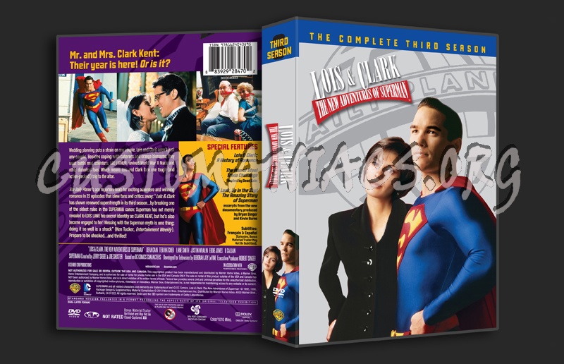 Lois & Clark The New Adventures of Superman Season 3 dvd cover