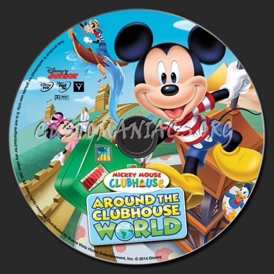 Mickey Mouse Clubhouse Around The Clubhouse World dvd label