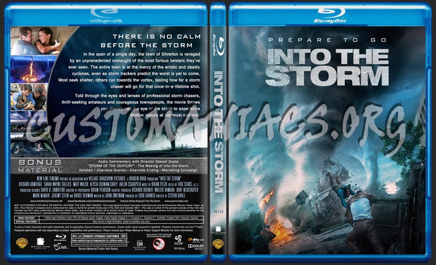 Into The Storm blu-ray cover