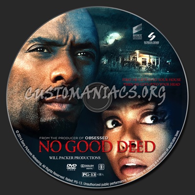 No Good Deed dvd label