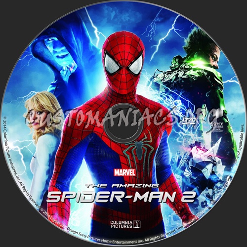 The Amazing Spider-Man 2 dvd label