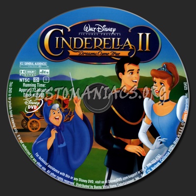 Cinderella 2 Dreams Come True dvd label