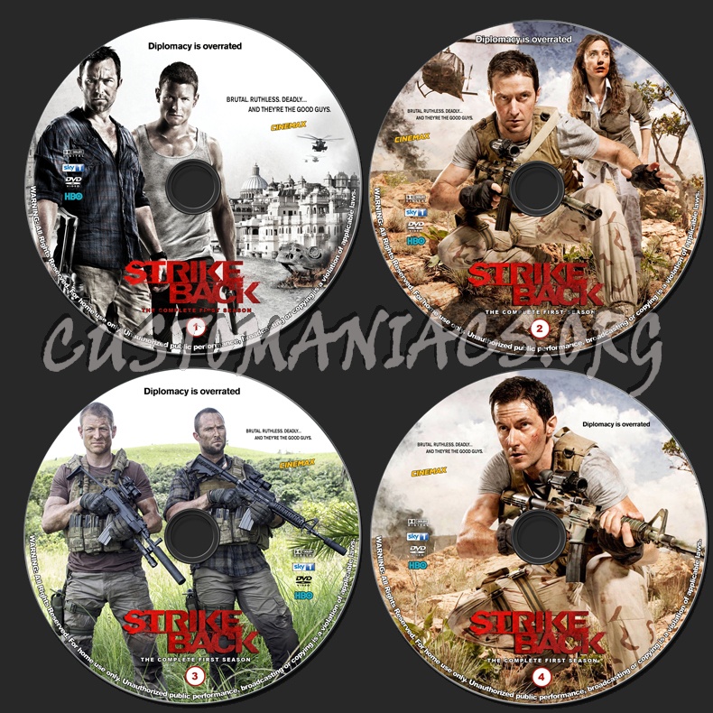 Strike Back - Season 1 dvd label