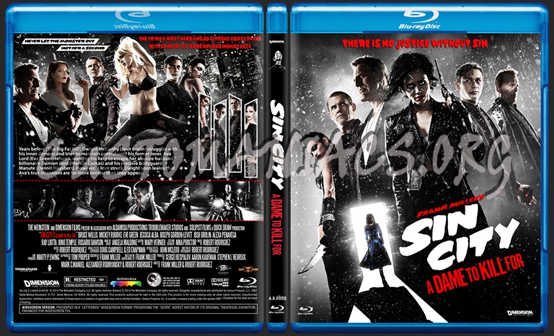 Sin City 2 A Dame To Kill For blu-ray cover