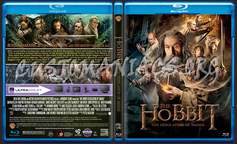 The Hobbit Desolation Of Smaug blu-ray cover