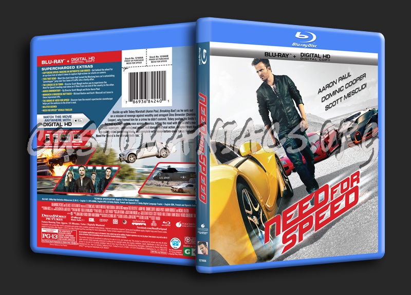 Need for Speed blu-ray cover