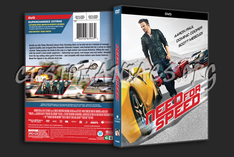 Need for Speed dvd cover