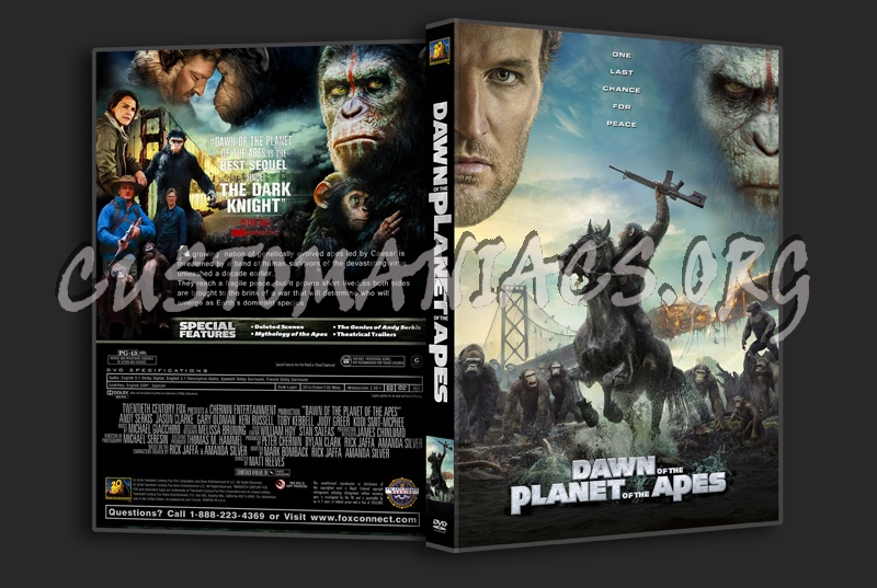 Dawn of the Planet of the Apes dvd cover