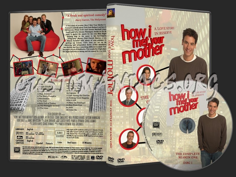 How I Met Your Mother Labels Collection dvd label