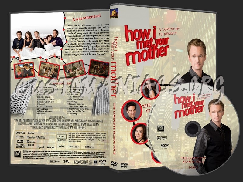 How I Met Your Mother Labels Collection dvd label