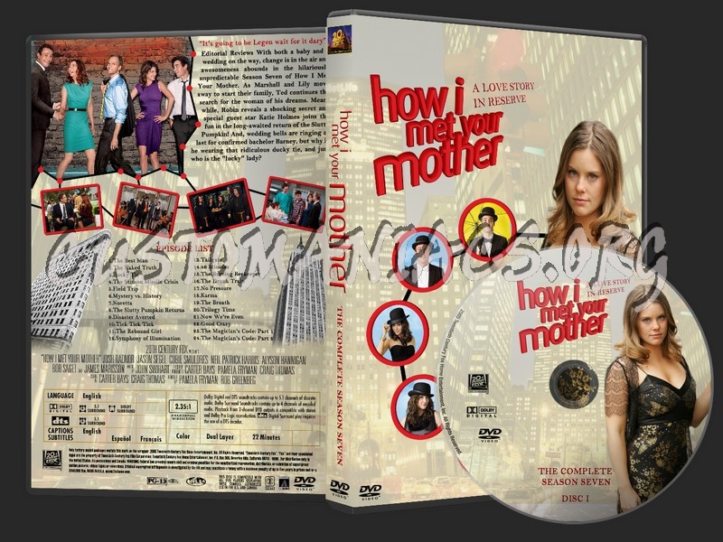 How I Met Your Mother Labels Collection dvd label