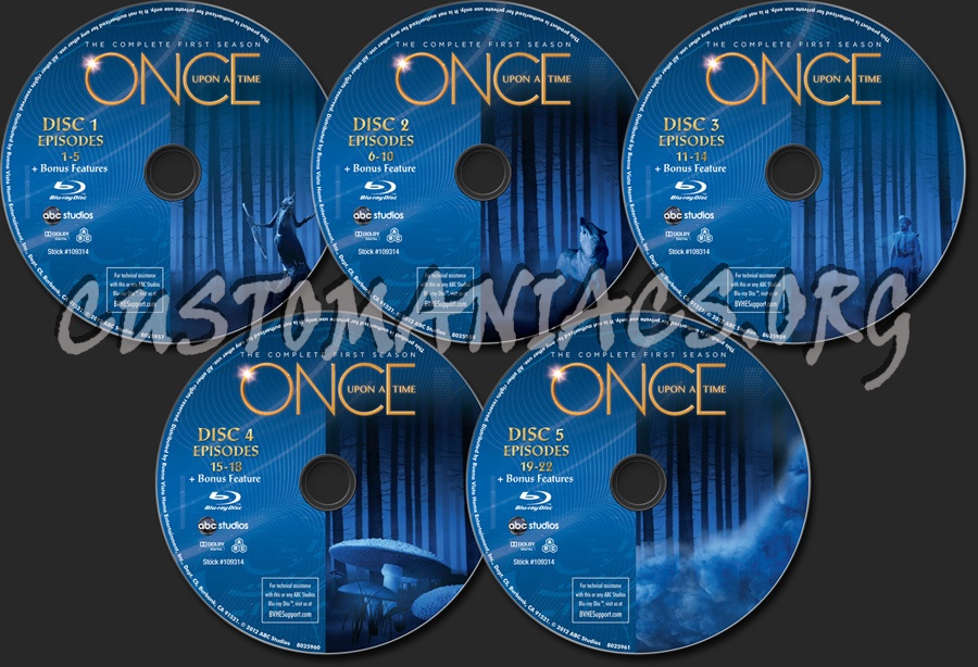 Once Upon A Time Season 1 blu-ray label