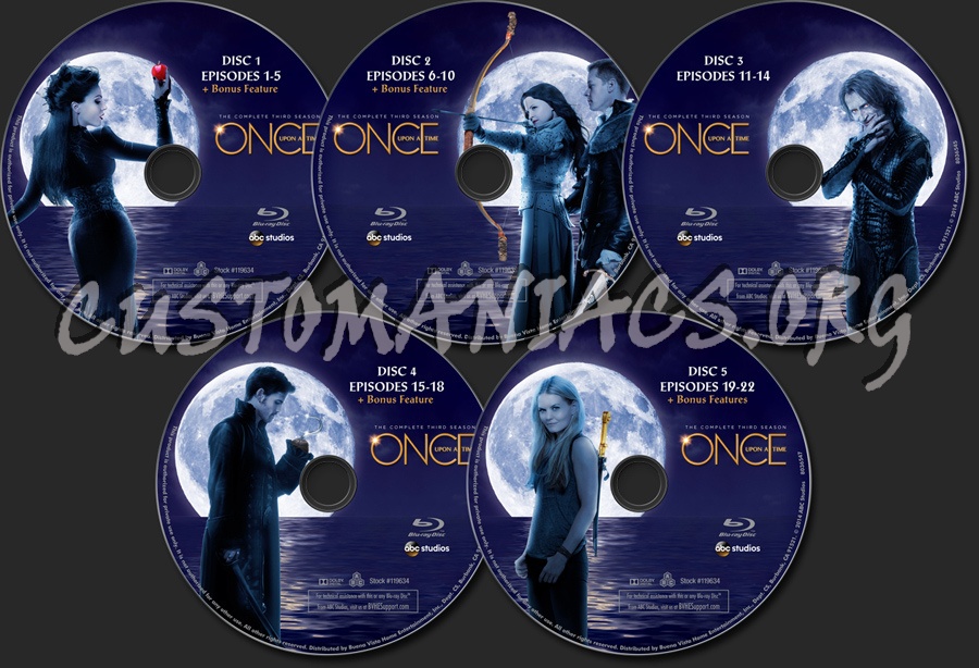 Once Upon A Time Season 3 blu-ray label