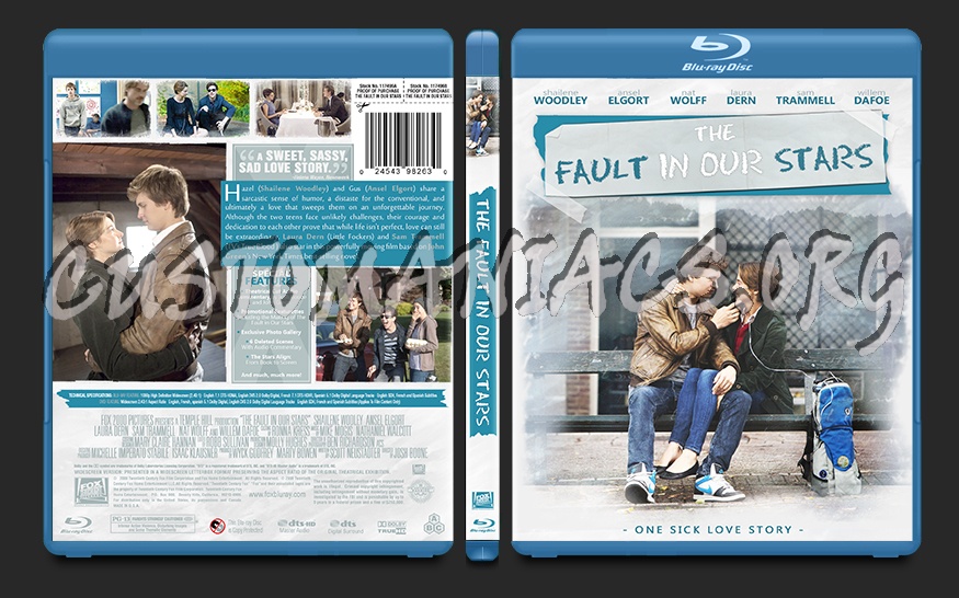 The Fault in Our Stars blu-ray cover