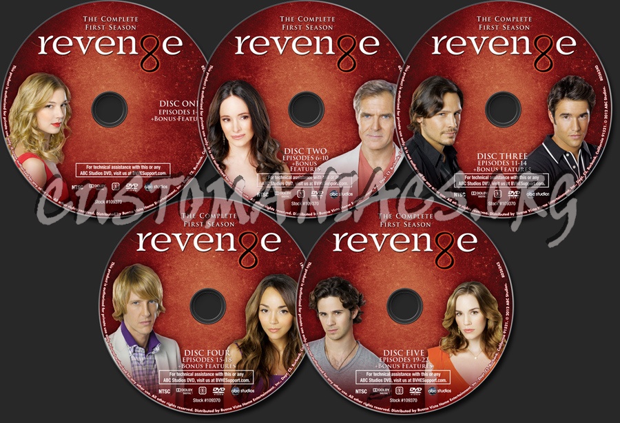 Revenge Season 1 dvd label